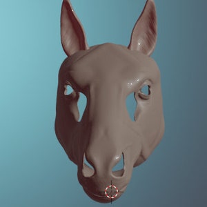 Masque de cheval . Fichiers STL pour limpression 3D image 3