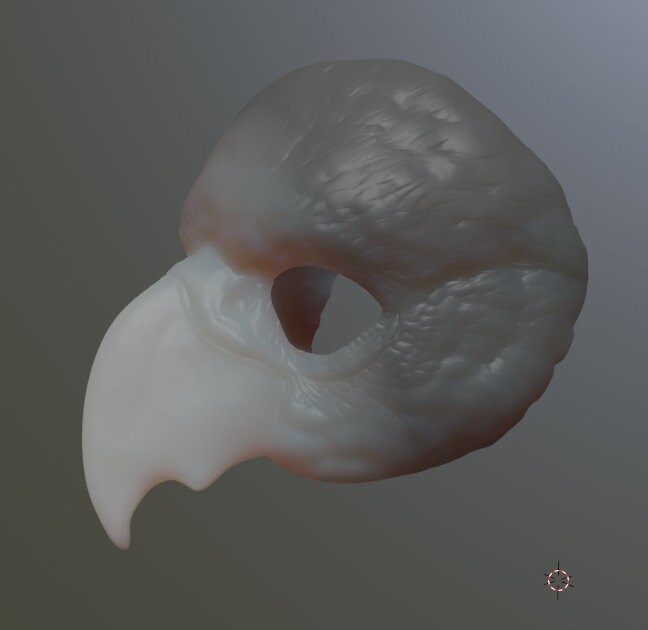 Archivos STL de máscara de mascarada de loro pequeño para impresión 3D