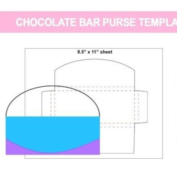 Hershey Purse Template Etsy Hershey Purse Template Etsy