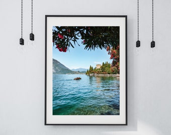 Lake Como Travel Print | Villa Monastero Photo, Italy Travel, Unframed Wall Art Decor, Varenna Gift, Lago Di Como Art, Varenna Print, Italia