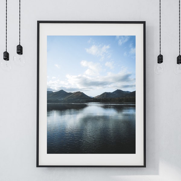 Keswick Print, Lake District | England Landscape Photo, UK Outdoors Travel, Unframed Wall Art, Mountain Art, Fell Walking, Ullswater Hiking