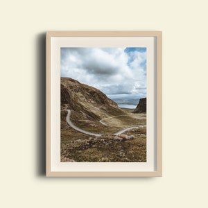 Bealach Na Ba, Cycling Wall Art Scotland Landscape Photo, Scottish Outdoors Travel, NC500 Print, Scotland Gift, Mountain Road, Applecross image 3