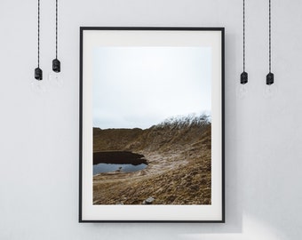 Helvellyn Mountain Print, Lake District | England Landscape Photo, UK Outdoors Travel, Unframed Wall Art, Striding Edge, Hiking Wainwright