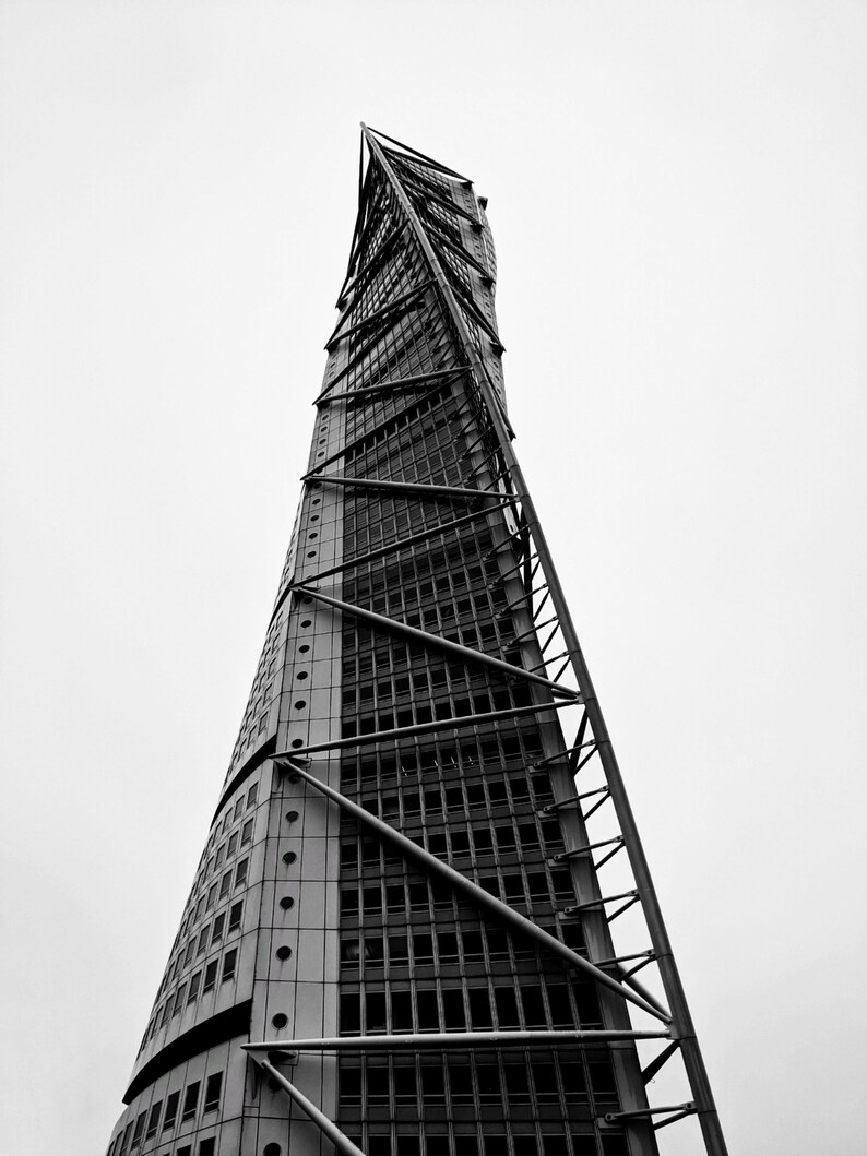 Sweden Photo Turning Torso Wall Art Scandinavia Sweden Travel Malm\u00f6 Gift Sweden Gift Malm\u00f6 Print Sweden Print