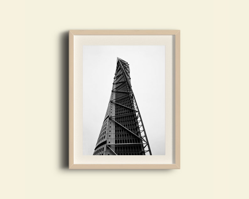 Sweden Photo Turning Torso Wall Art Scandinavia Sweden Travel Malm\u00f6 Gift Sweden Gift Malm\u00f6 Print Sweden Print