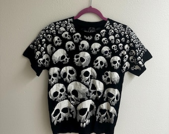 Travis Scott shirt|Liquid blue|skull shirt|Son Of Skulls|all over print shirt|album tshirt |vintage shirt| gift for him|festival shirt|