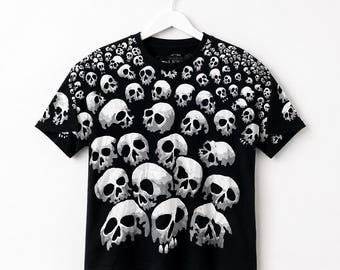 Liquid Blue Travis Scott Skull All Over Print T-Shirt,Halloween skull shirt,halloween gift tee