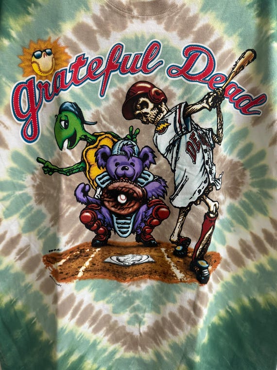Grateful Dead Baseball Bear Shirt,retro Grateful Dead Tie Dye