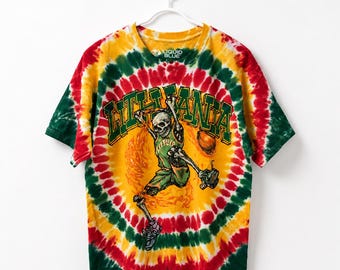 flüssiges blaues Basketball-Shirt, Totenkopf-T-Shirt, Halloween-Tie-Dye-T-Shirt, Urlaubshemd Frau, Gratefuldead-Shirt Mann, 1996 Hemd