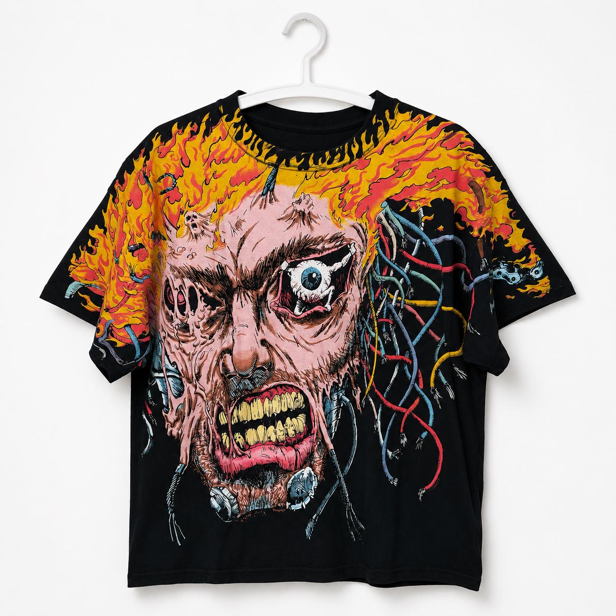 Liquid Blue Logan Wolverine Black T-shirt: Dark Fantasy Overload
