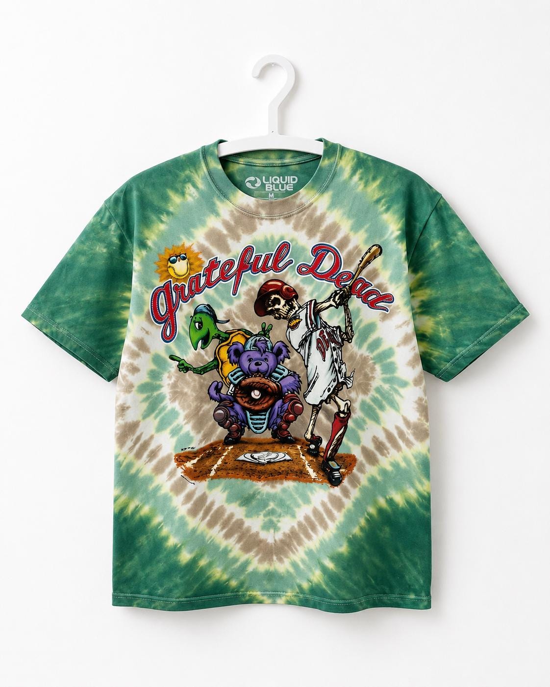 90s grateful dead グレートフルデッド ベースボールTシャツ Grateful Dead Baseball Bear Shirt,retro Grateful Dead Tie Dye