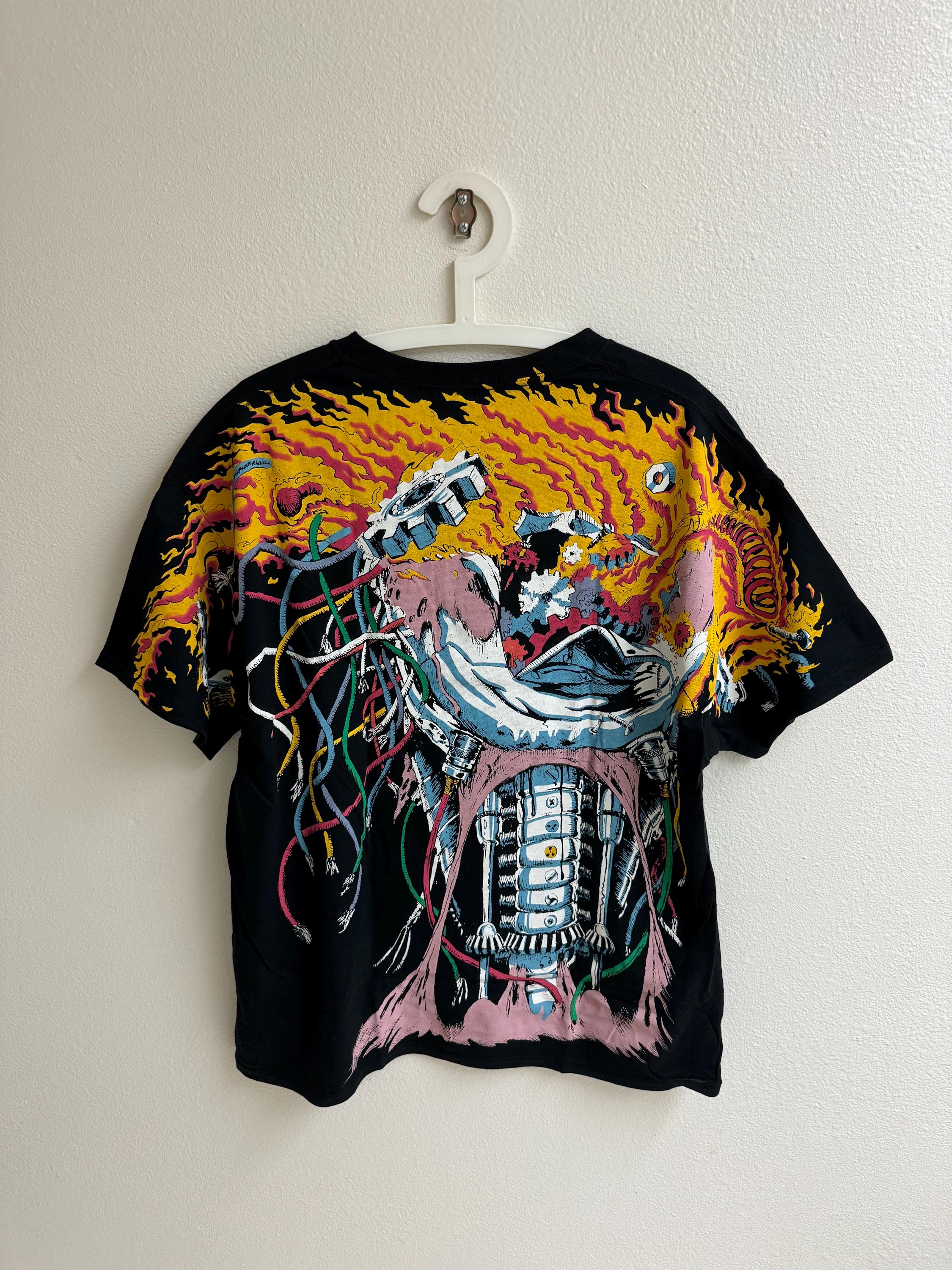 Liquid Blue Logan Wolverine Black T-shirt: Dark Fantasy Overload 