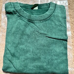 Oversized Acid Wash Shirt: Vintage Style Stone Washed Tee image 3
