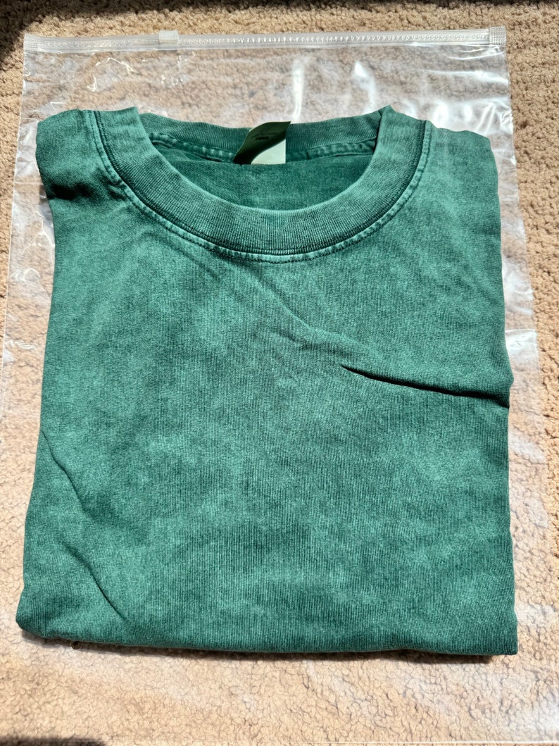 Oversized Acid Wash Shirt: Vintage Style Stone Washed Tee image 3