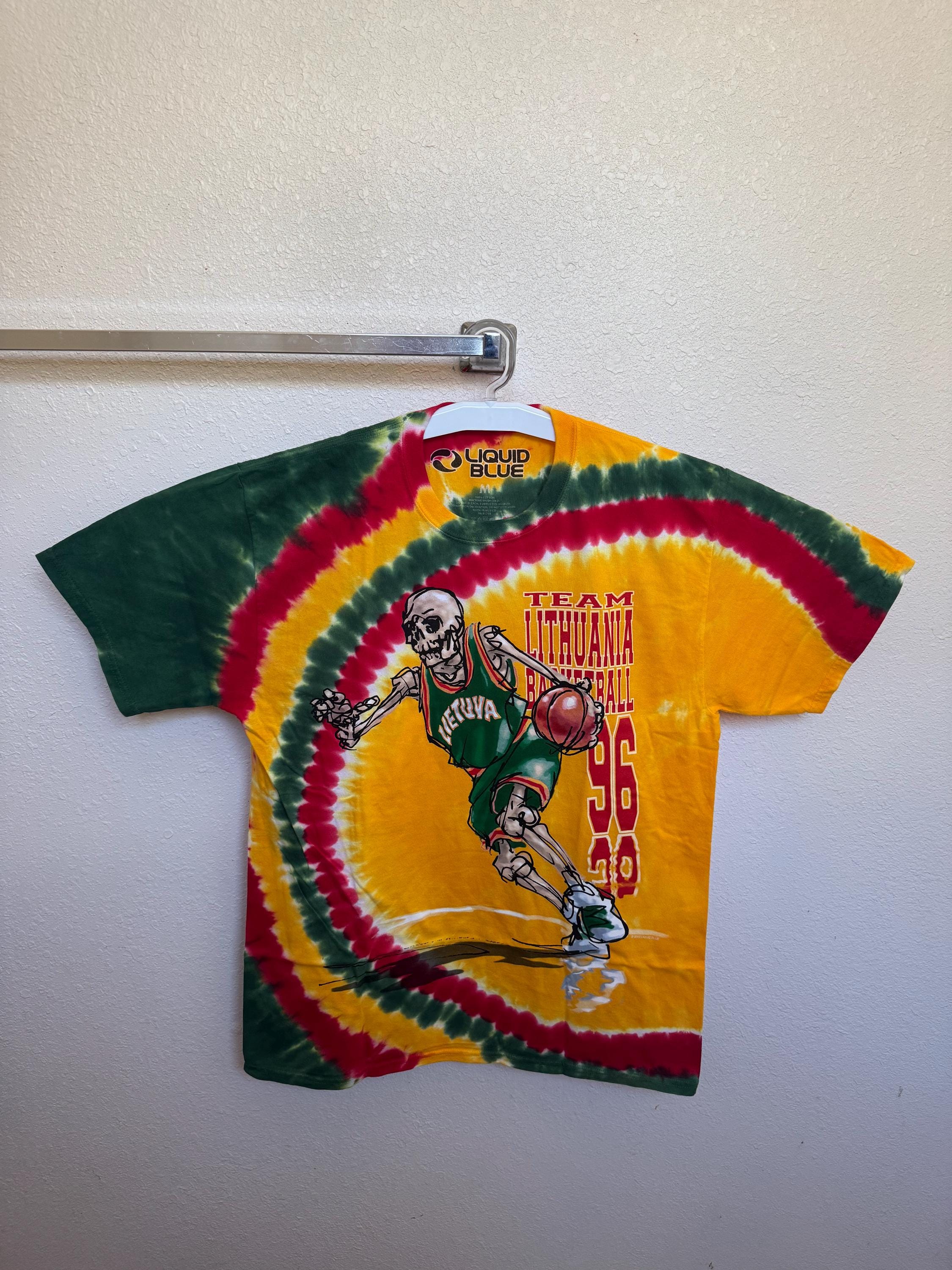lithuanian basketball tie dye shirt