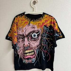 Maglietta di Travis Scott/T-shirt di Logan Wolverine/T-shirt DARK FANTASY Overload/Maglietta con stampa all over/T-shirt con grafica psichedelica/Regalo di Capodanno per uomo