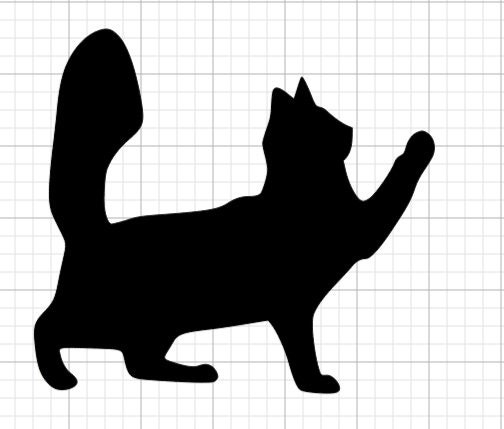 Large Cat silhouette re-usable stencils spray paint air | Etsy