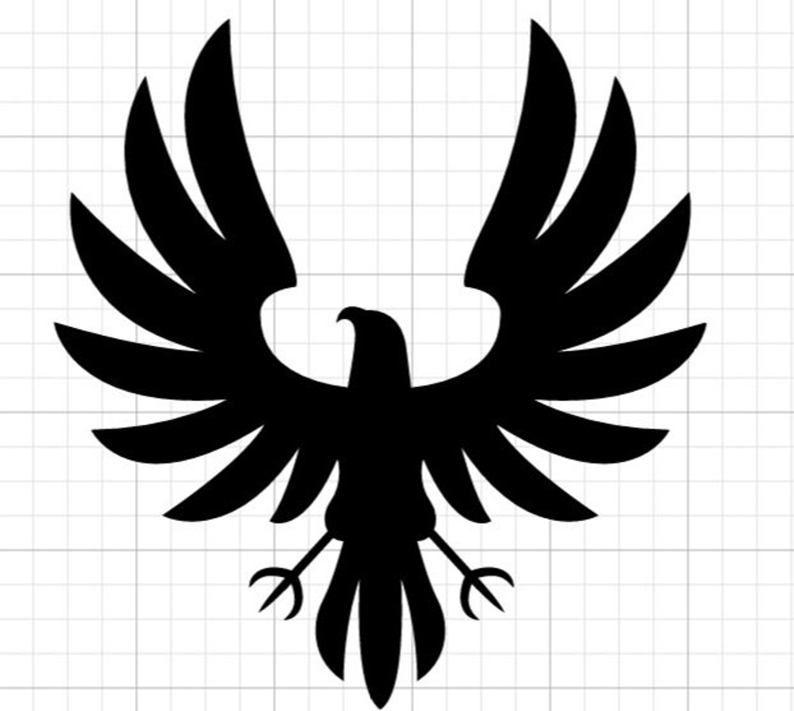 Small Hawk Silhouette Reusable Stencils Spray Paint Air Etsy