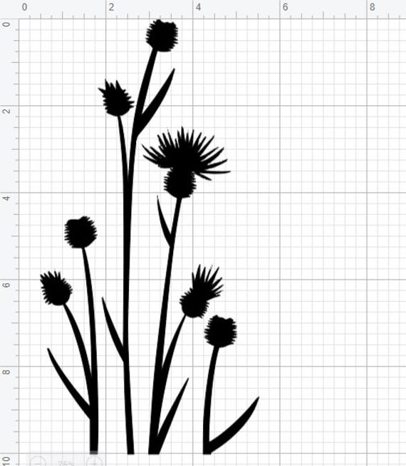 Re-usable thistle stencils decor arts and crafts paint DIY | Etsy