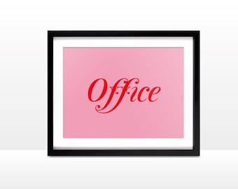 Office sign illustration