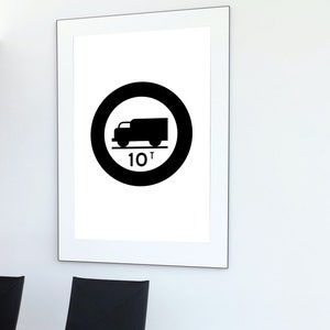 French lorry poster, camion français, illustration, poster, quirky illustration, vintage sign, traffic sign, panneau ancien, Strassenschild