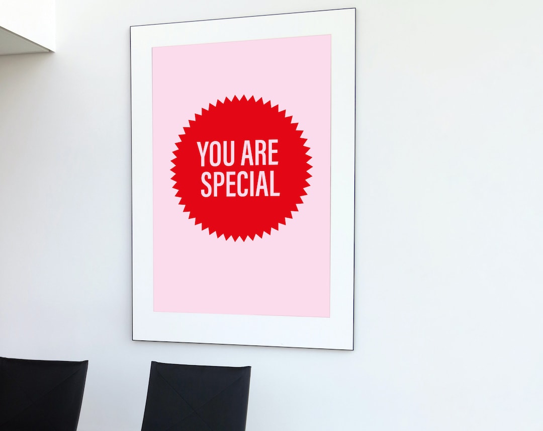 You Are Special Poster Etsy
