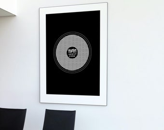 Manhole cover Thailand minimalist poster