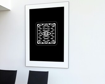 Manhole cover England minimalist poster