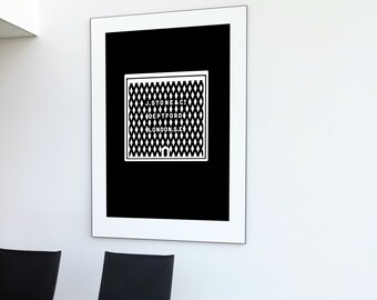 Manhole cover England minimalist poster