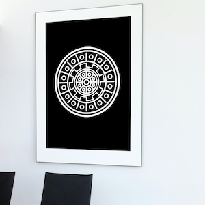 Manhole cover North Korea minimalist poster