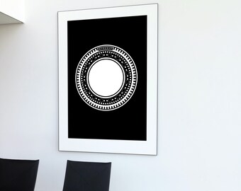 Manhole cover Germany minimalist poster