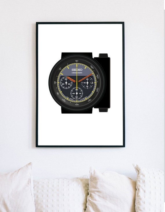 Seiko Giugiaro 7A28-7000 Ripley Alien Watch Illustration - Etsy