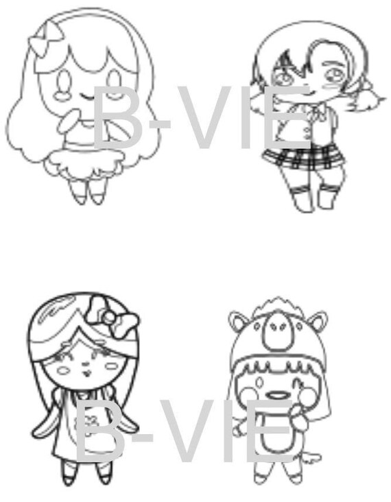 9400 Coloring Pages Kawaii Girl  Latest
