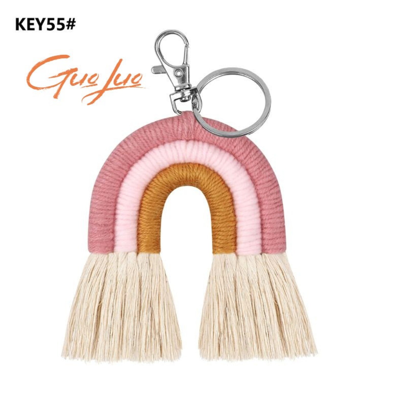 Lovely Weaving Rainbow Keychains for Women Boho Handmade Key Etsy