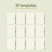 Cute Green Digital Notebook With Tabs: Plant Shop | Goodnotes, Samsung ...