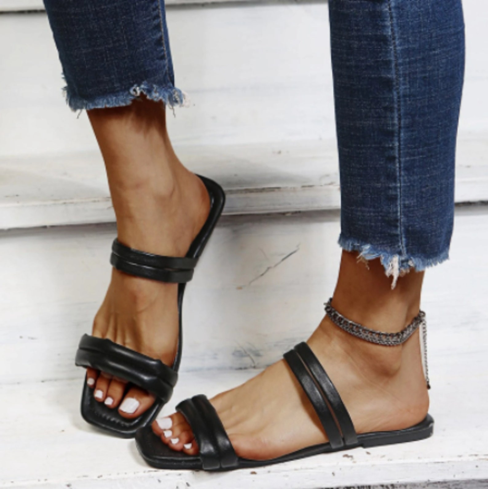 2018 New Ladies Dress Shoes Women Office Shoes Genuine Leather Square Toe Comfortable Shoes