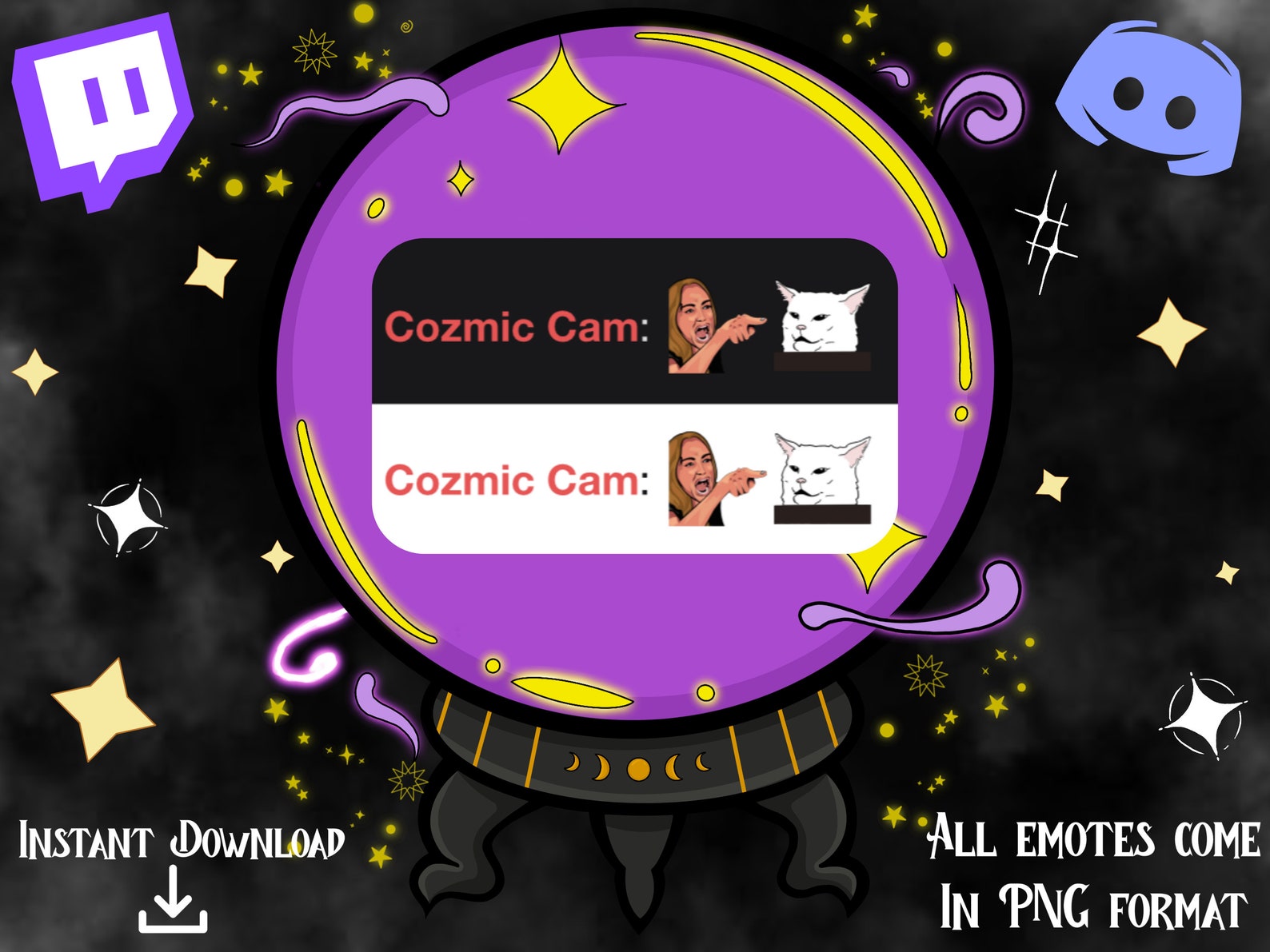 Yelling at Cat Meme Emotes Twitch Discord Youtube Funny Memes Chat