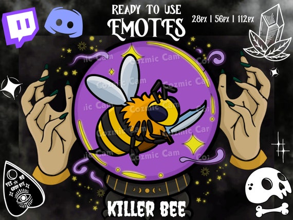 Killer Bee Emote Twitch Discord Youtube Funny Memes - Etsy