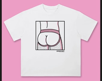 Suspensorio I - GOOD BOY - Camiseta (Ilustración Gay, Regalos para Hombres Gay, Orgullo)