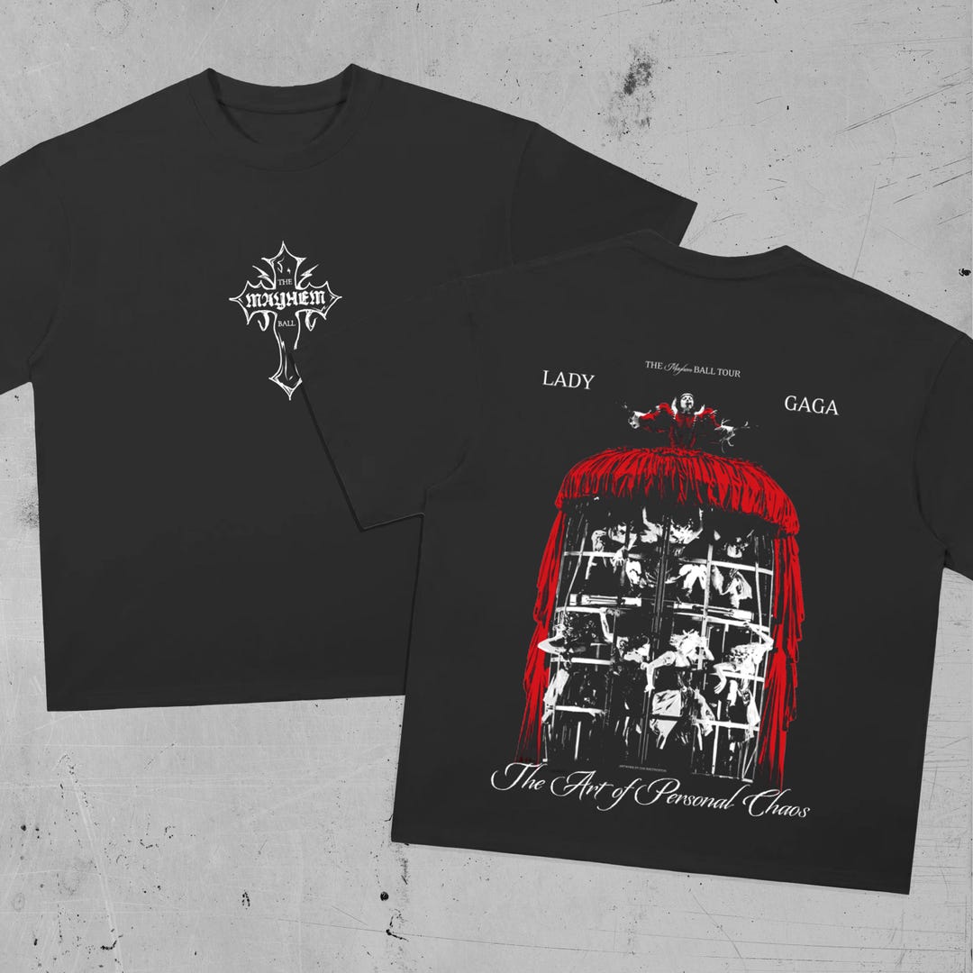 Lady Gaga Mayhem Ball Tour T-shirt – Art of Personal Chaos - Etsy