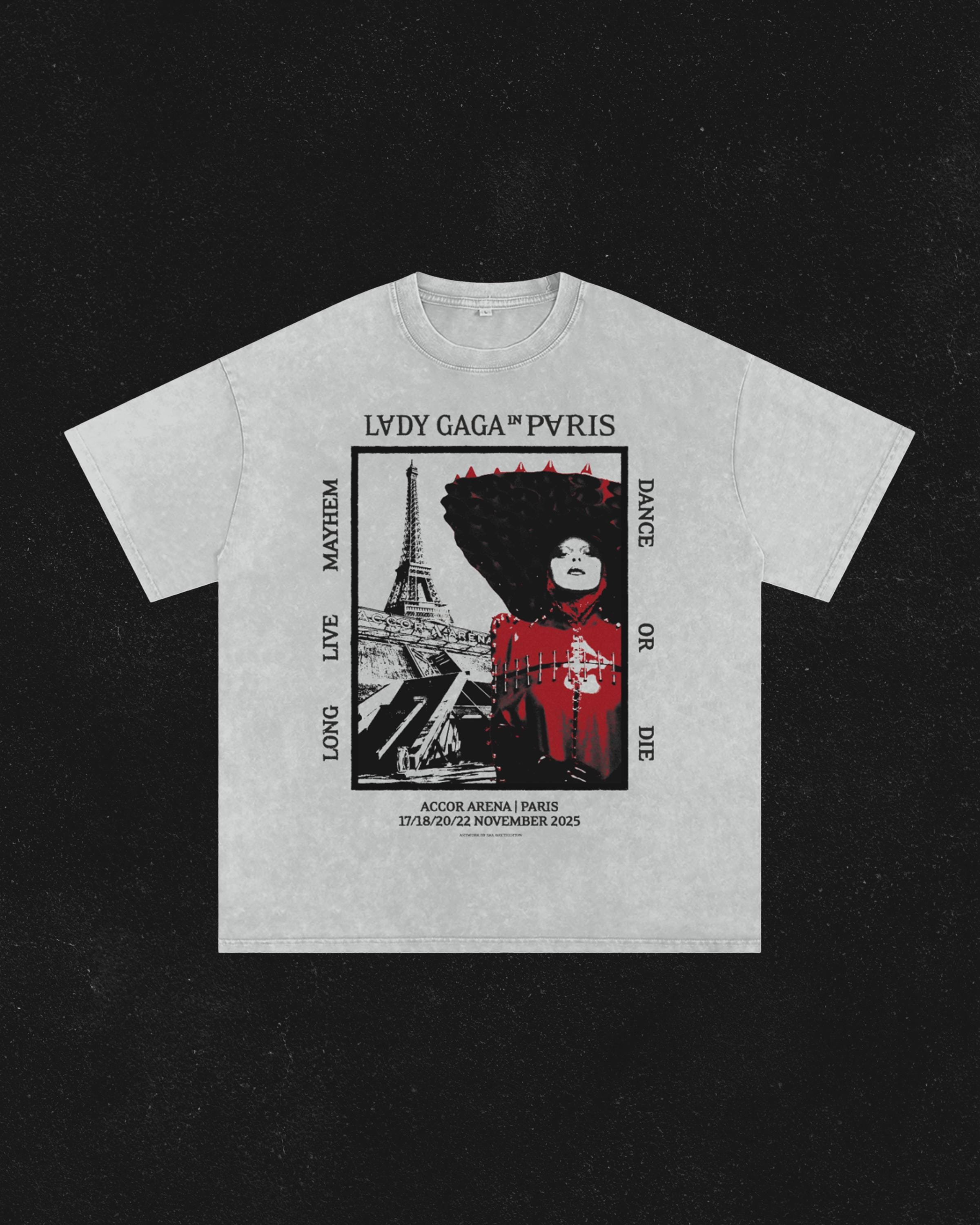 レディーガガ　THE MAYHEM BALL Tシャツ Mサイズ レディー・ガガ メイヘム・ボール・ツアー - パリ - アシッド