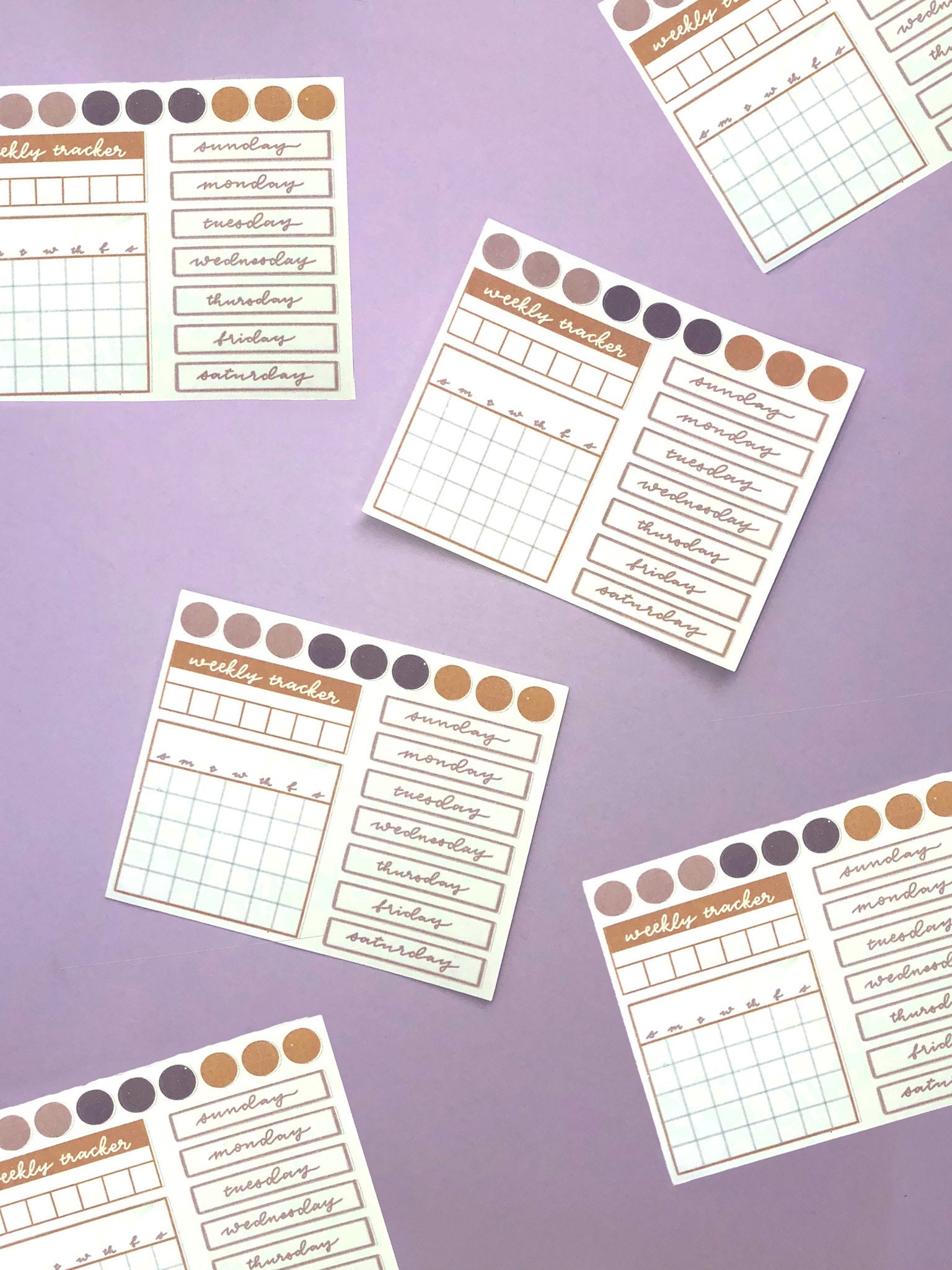 weekly planner sticker sheet bullet journal minimalist etsy