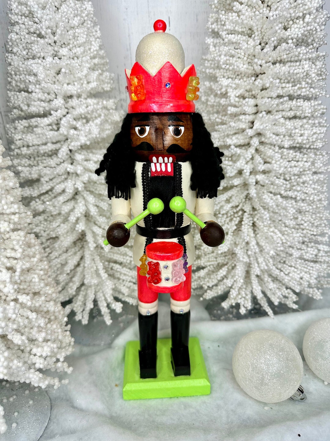 African American Nutcracker Sticky Situation, Holiday, Decor Etsy