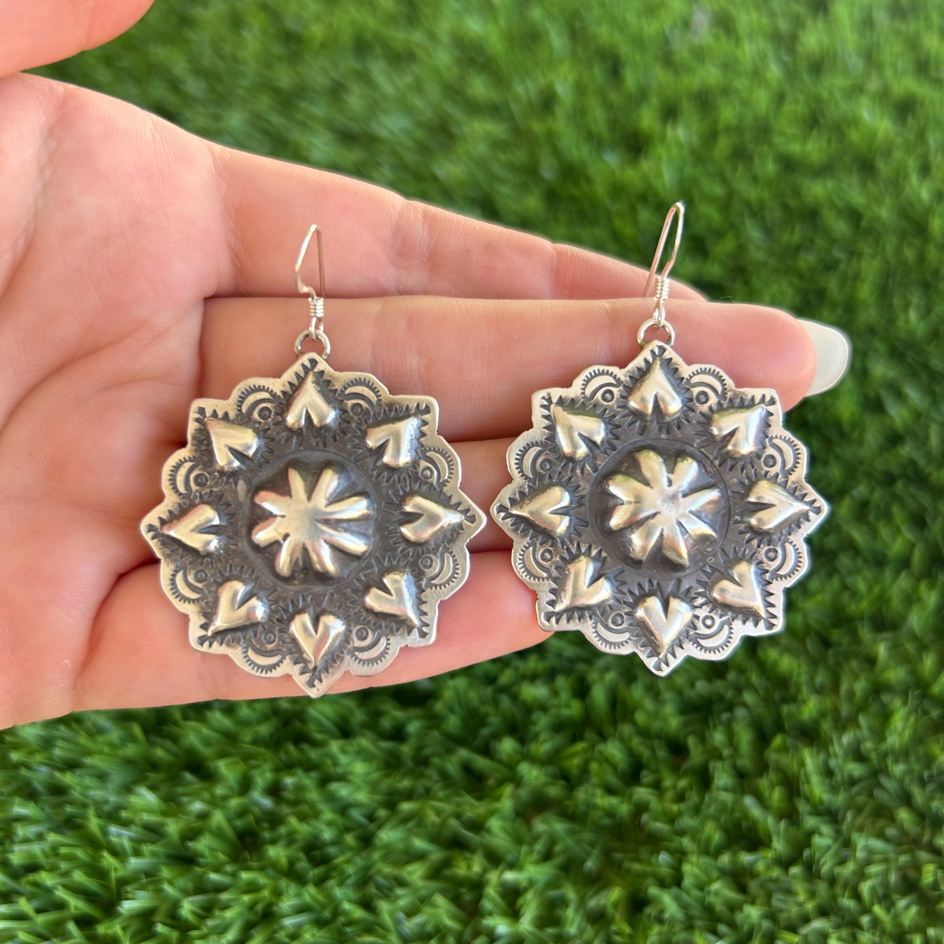 Sterling Silver Satin Finish Dangle Snowflake Earrings Sterling Silver Satin Finish Dangle Snowflake Earrings