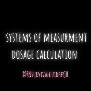 Könnte beinhalten: Schwarzer Hintergrund mit weißem Neontext, der „SYSTEME DER MESSUNG DOSISBERECHNUNG“ lautet. Darunter der Instagram-Handle „@RNSURVIVALGUIDEBYJH“ in rosa Neon.