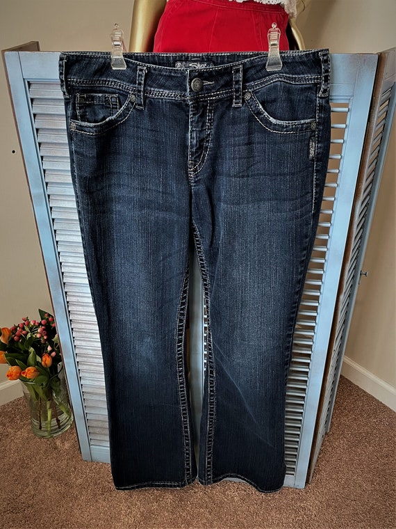 Suki Surplus Ladies Dark Wash Silver 