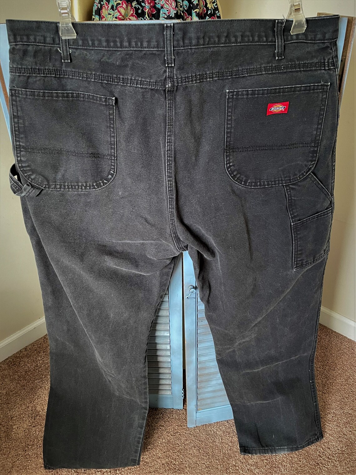 Vintage Dickies Carpenter Black Denim Men's Work Pants Etsy