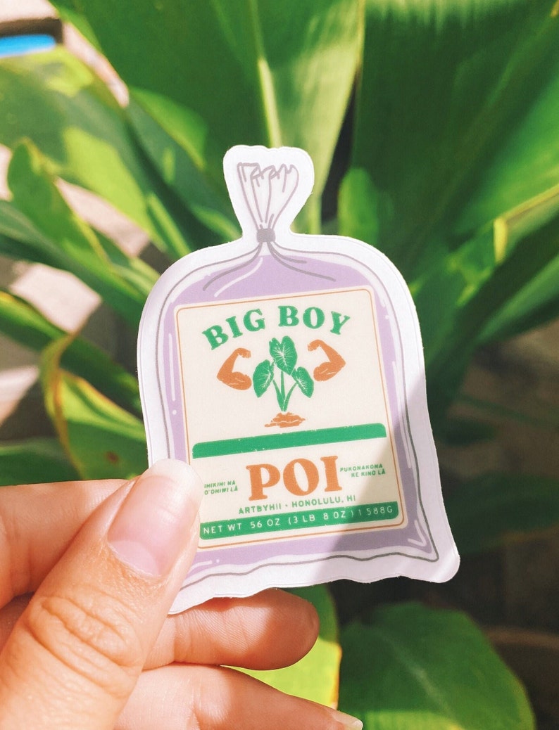 Big Boy Poi Bag || Die-cut Transparent Waterproof Stickers || Cute ...