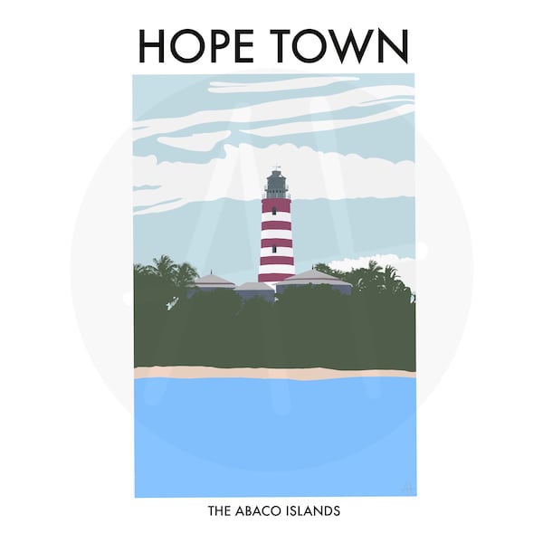 Hope Town Lighthouse - The Abaco Islands *DIGITAL DOWNLOAD*