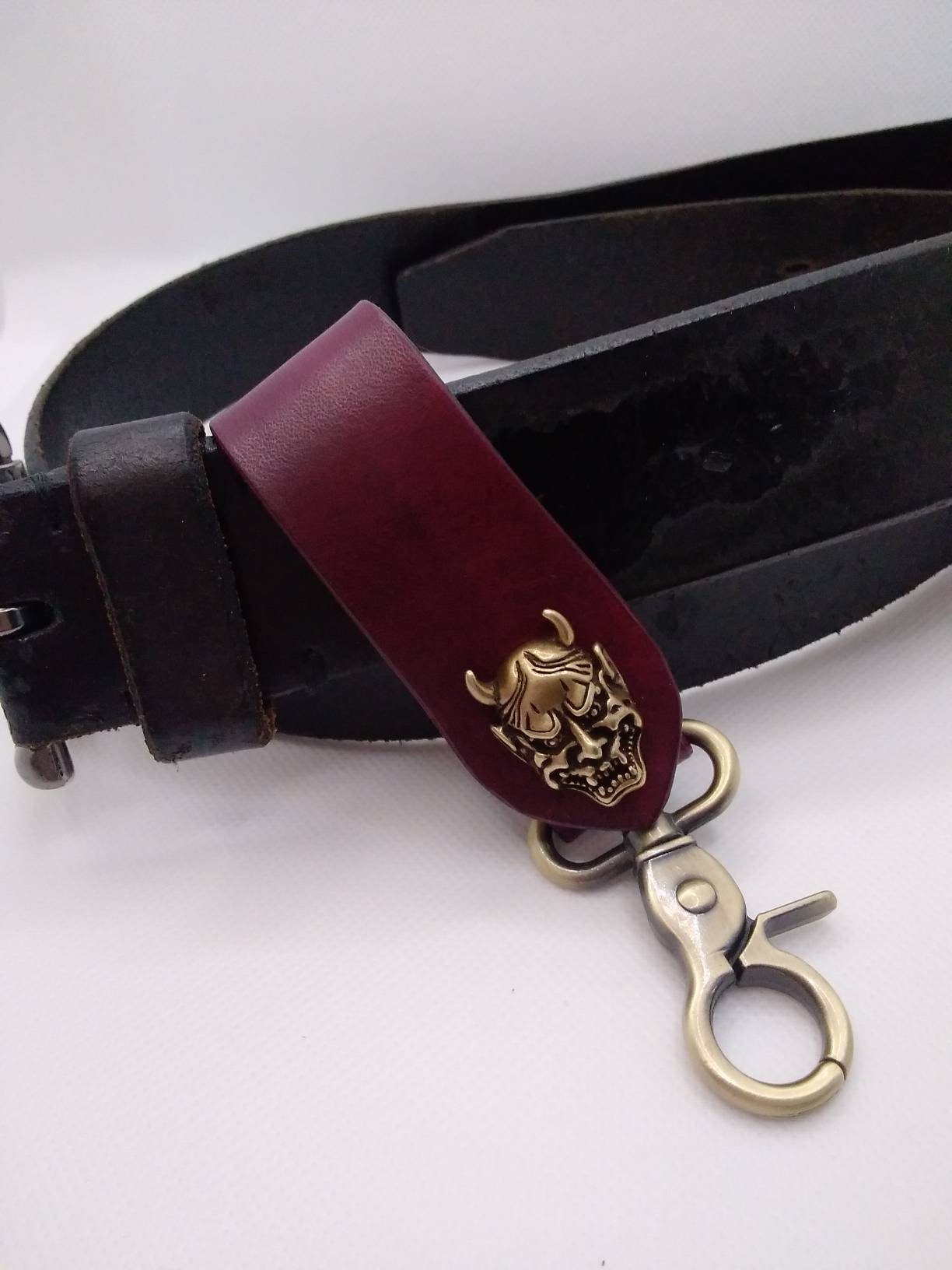 Belt Loop Keychain With Concho - Etsy Belt Loop Keychain With Concho - Etsy